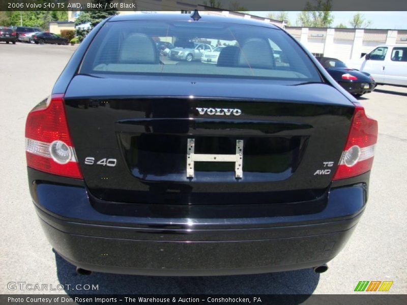 Black / Off Black 2006 Volvo S40 T5 AWD