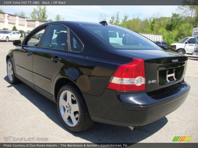 Black / Off Black 2006 Volvo S40 T5 AWD