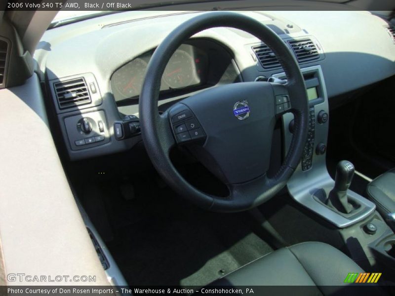 Black / Off Black 2006 Volvo S40 T5 AWD
