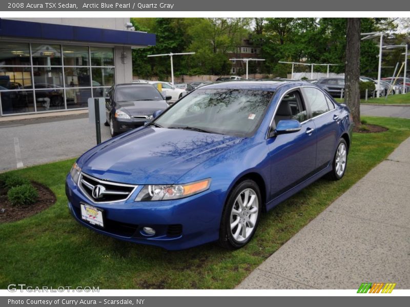 Arctic Blue Pearl / Quartz Gray 2008 Acura TSX Sedan
