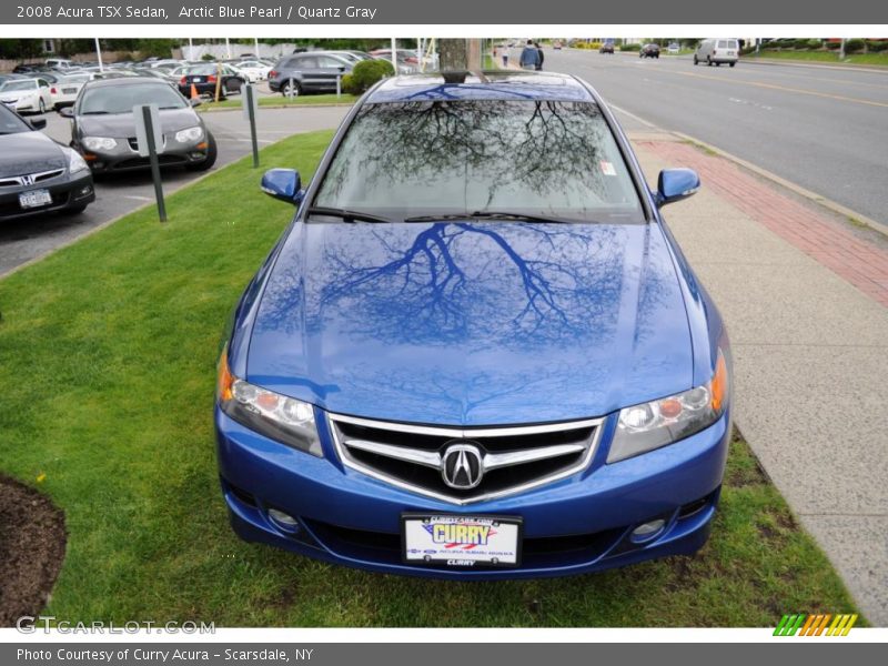 Arctic Blue Pearl / Quartz Gray 2008 Acura TSX Sedan