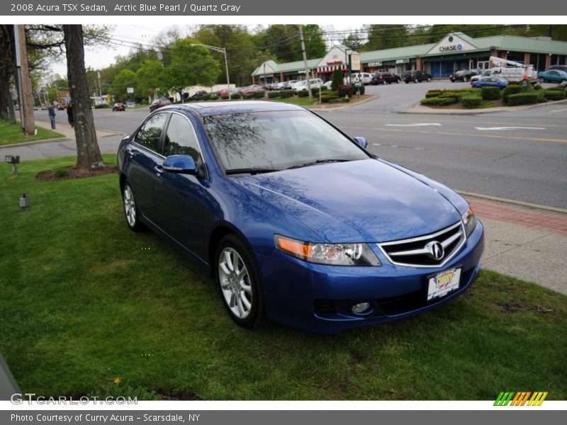 Arctic Blue Pearl / Quartz Gray 2008 Acura TSX Sedan