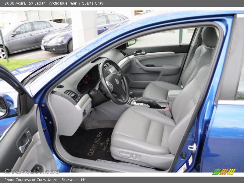 Arctic Blue Pearl / Quartz Gray 2008 Acura TSX Sedan