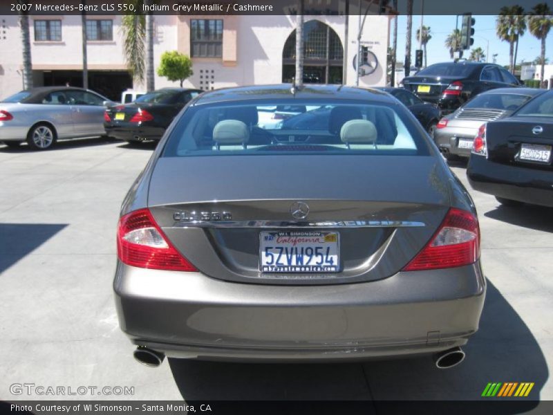Indium Grey Metallic / Cashmere 2007 Mercedes-Benz CLS 550