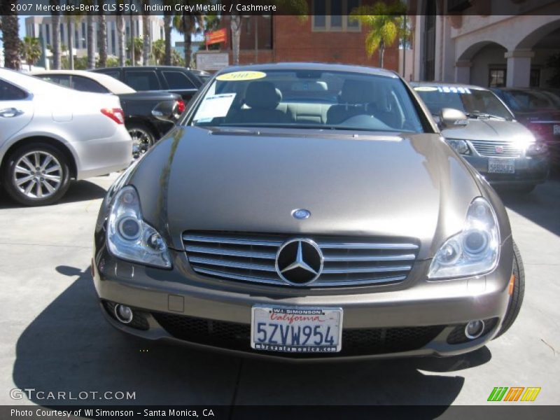 Indium Grey Metallic / Cashmere 2007 Mercedes-Benz CLS 550