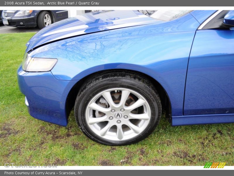 Arctic Blue Pearl / Quartz Gray 2008 Acura TSX Sedan