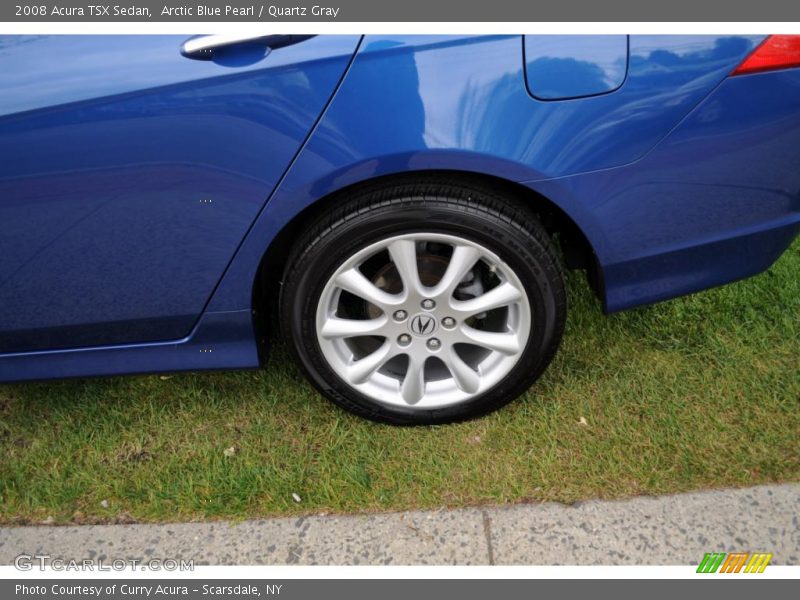 Arctic Blue Pearl / Quartz Gray 2008 Acura TSX Sedan
