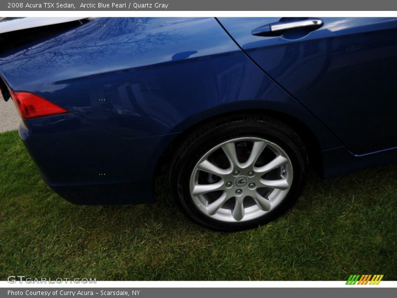 Arctic Blue Pearl / Quartz Gray 2008 Acura TSX Sedan