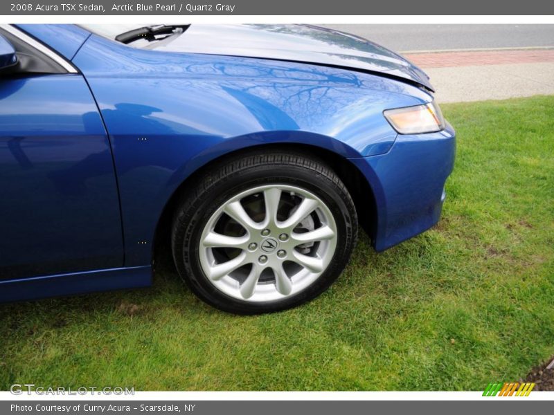 Arctic Blue Pearl / Quartz Gray 2008 Acura TSX Sedan