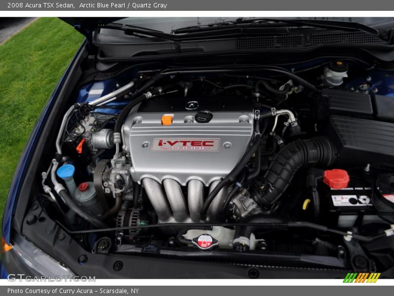 Arctic Blue Pearl / Quartz Gray 2008 Acura TSX Sedan