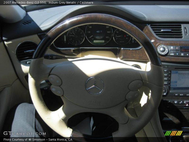Indium Grey Metallic / Cashmere 2007 Mercedes-Benz CLS 550