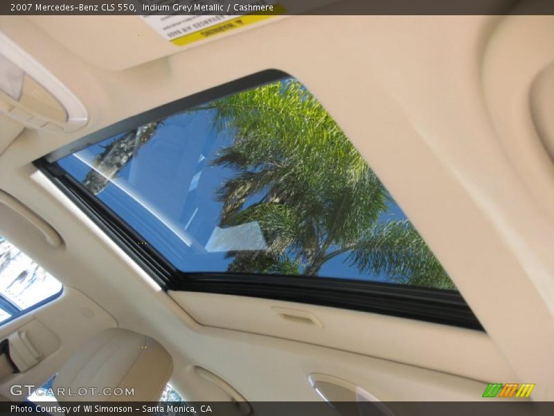 Indium Grey Metallic / Cashmere 2007 Mercedes-Benz CLS 550