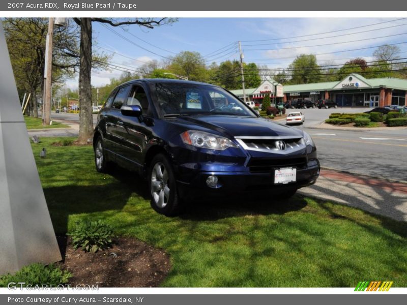 Royal Blue Pearl / Taupe 2007 Acura RDX