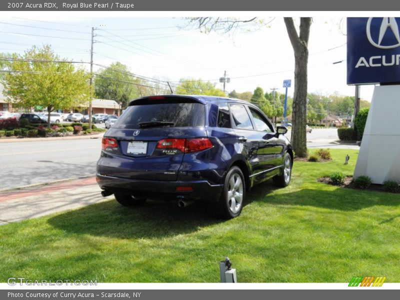 Royal Blue Pearl / Taupe 2007 Acura RDX
