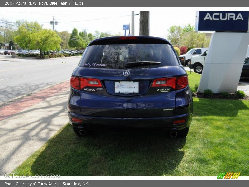 Royal Blue Pearl / Taupe 2007 Acura RDX