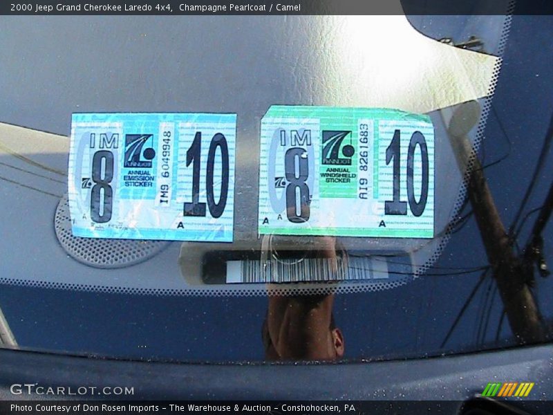 Champagne Pearlcoat / Camel 2000 Jeep Grand Cherokee Laredo 4x4