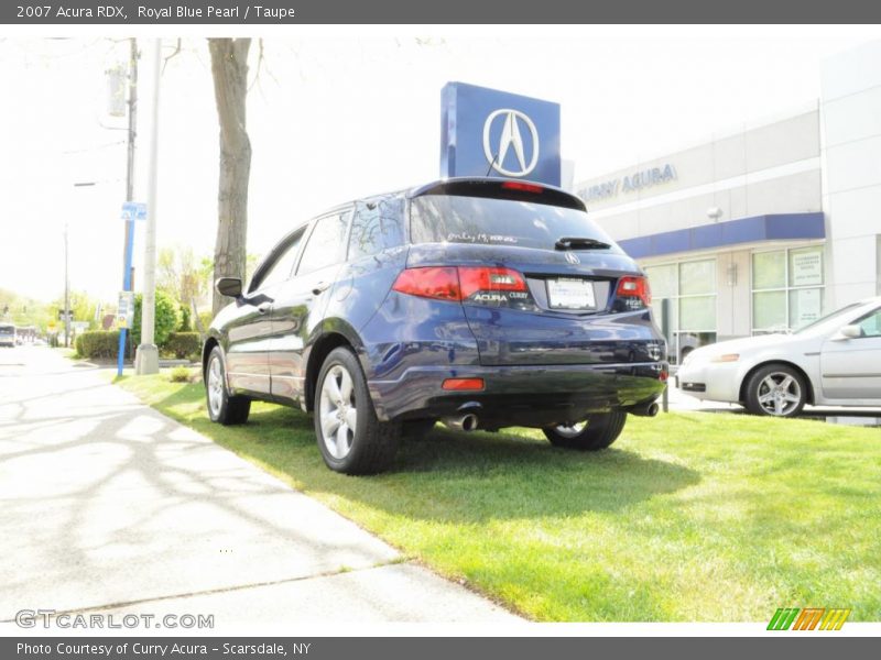 Royal Blue Pearl / Taupe 2007 Acura RDX