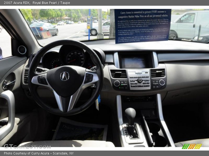 Royal Blue Pearl / Taupe 2007 Acura RDX