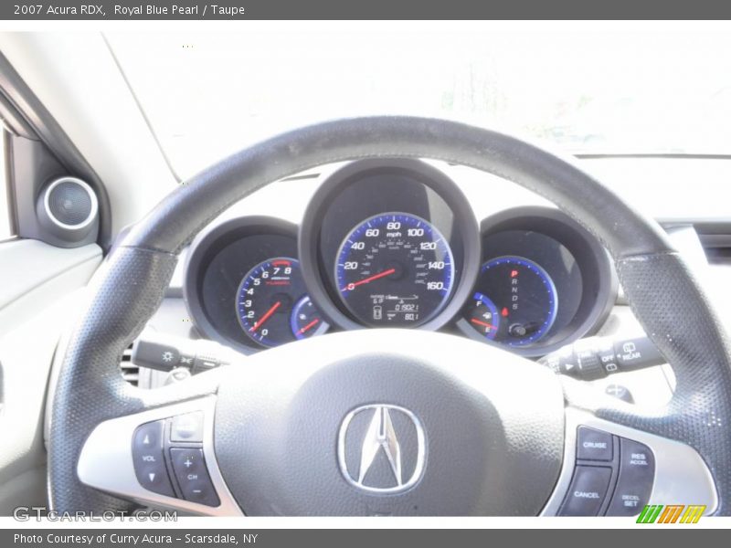 Royal Blue Pearl / Taupe 2007 Acura RDX