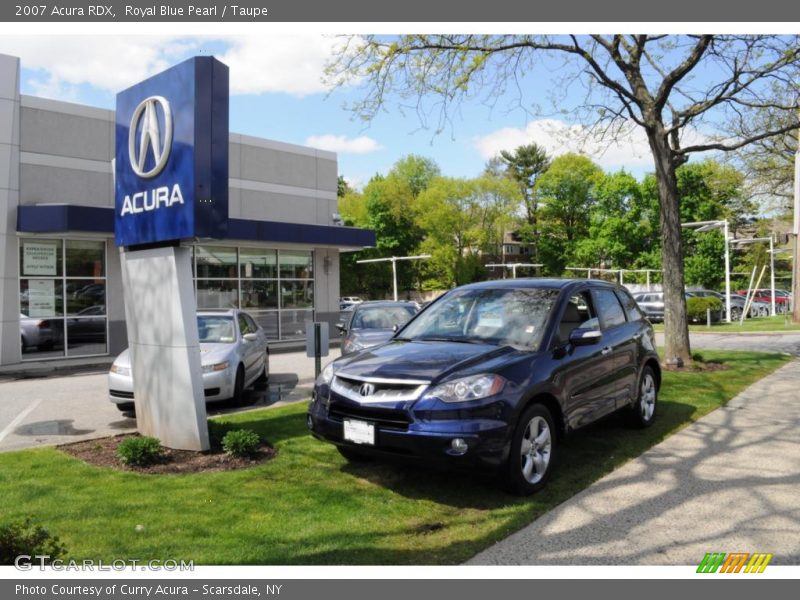 Royal Blue Pearl / Taupe 2007 Acura RDX