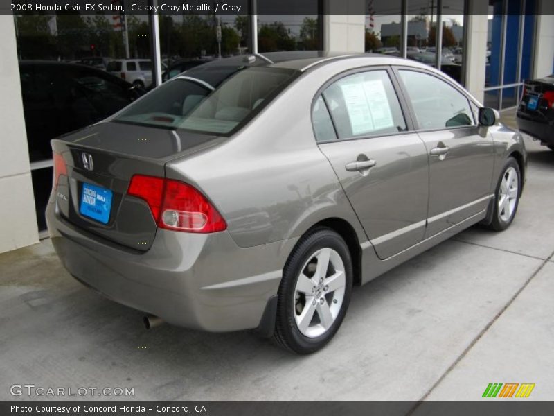 Galaxy Gray Metallic / Gray 2008 Honda Civic EX Sedan
