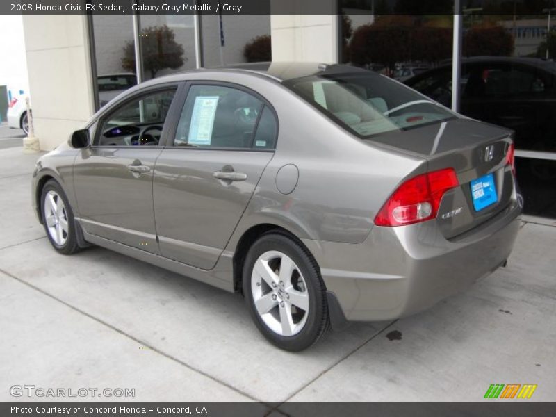 Galaxy Gray Metallic / Gray 2008 Honda Civic EX Sedan