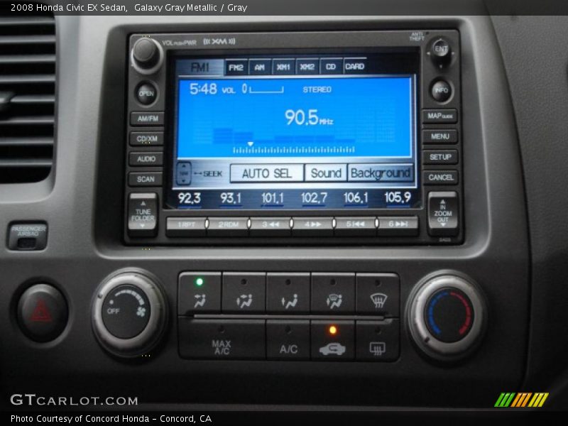 Galaxy Gray Metallic / Gray 2008 Honda Civic EX Sedan