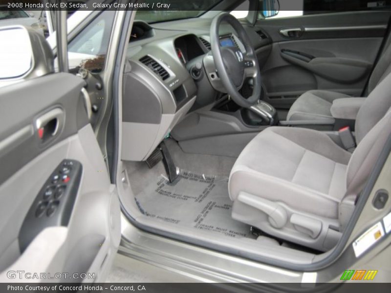 Galaxy Gray Metallic / Gray 2008 Honda Civic EX Sedan