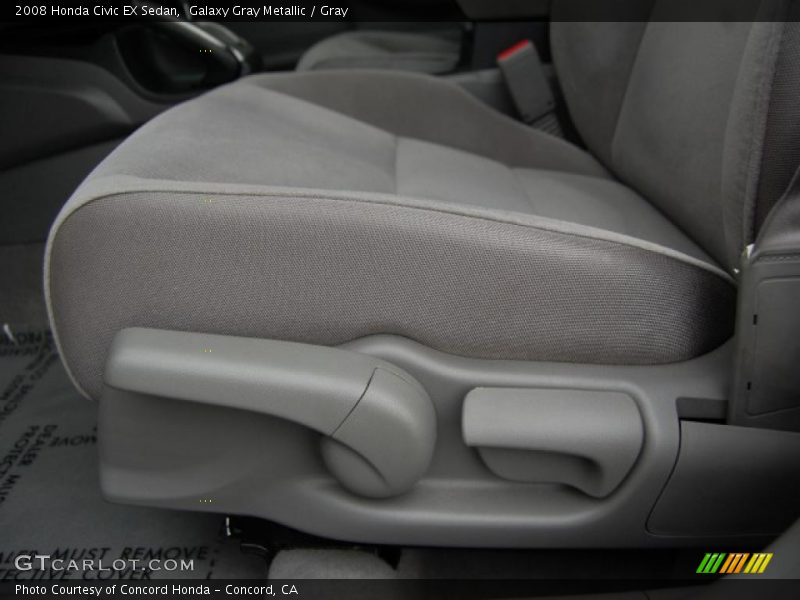 Galaxy Gray Metallic / Gray 2008 Honda Civic EX Sedan