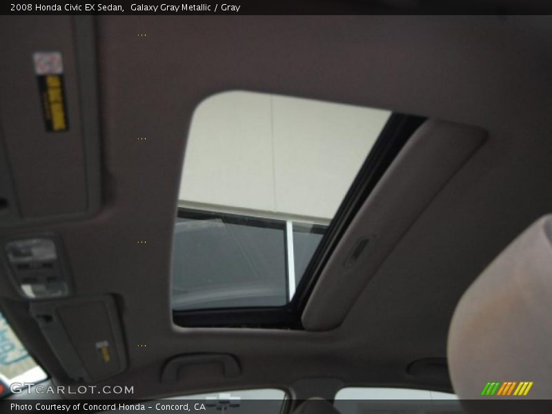 Galaxy Gray Metallic / Gray 2008 Honda Civic EX Sedan