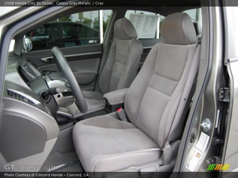 Galaxy Gray Metallic / Gray 2008 Honda Civic EX Sedan