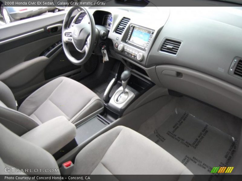 Galaxy Gray Metallic / Gray 2008 Honda Civic EX Sedan