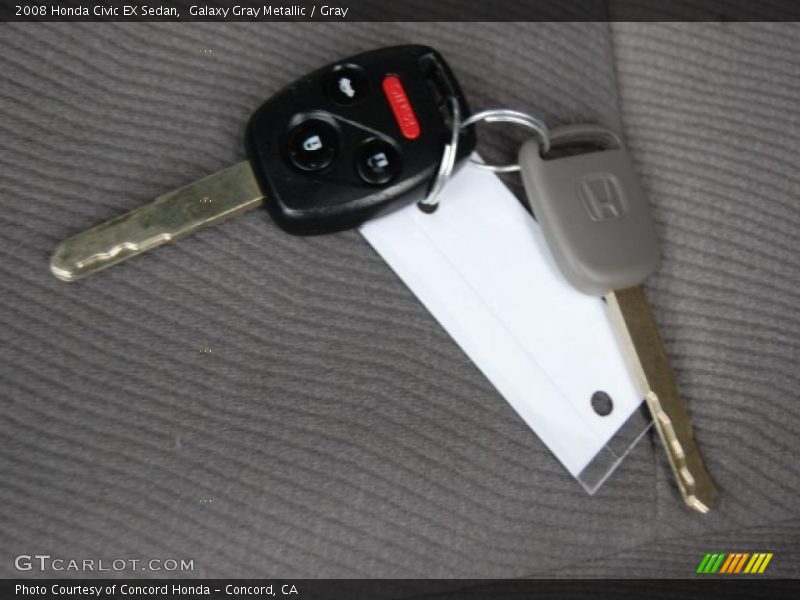 Galaxy Gray Metallic / Gray 2008 Honda Civic EX Sedan