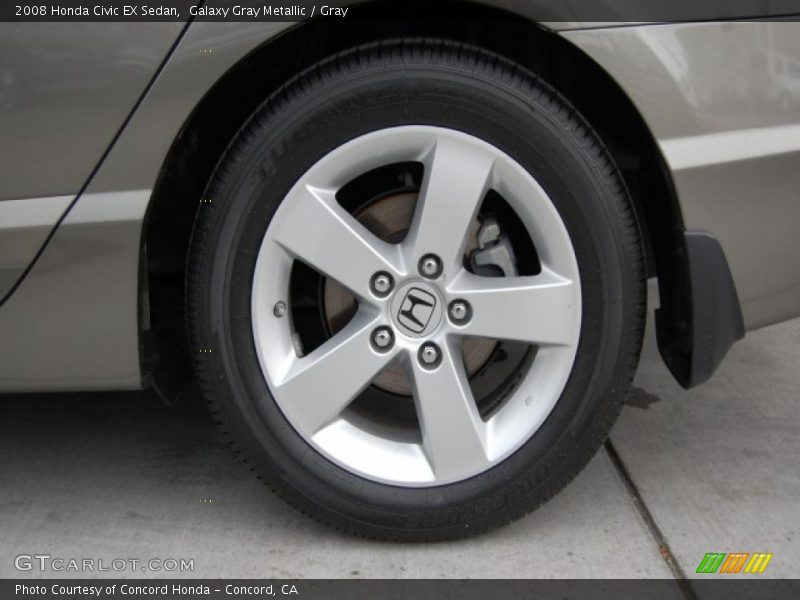 Galaxy Gray Metallic / Gray 2008 Honda Civic EX Sedan