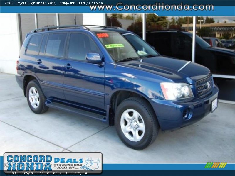 Indigo Ink Pearl / Charcoal 2003 Toyota Highlander 4WD