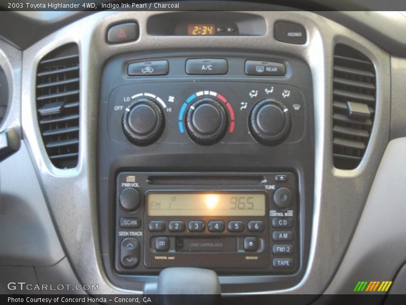 Indigo Ink Pearl / Charcoal 2003 Toyota Highlander 4WD