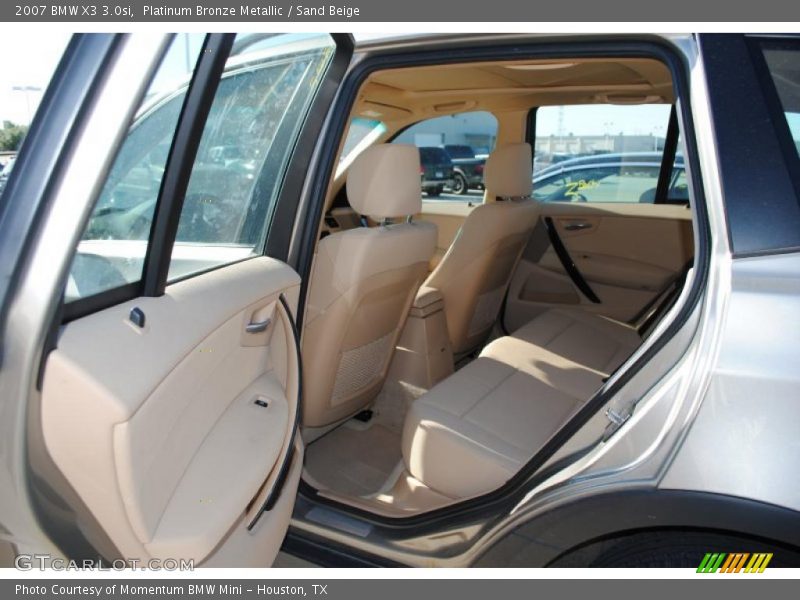 Platinum Bronze Metallic / Sand Beige 2007 BMW X3 3.0si