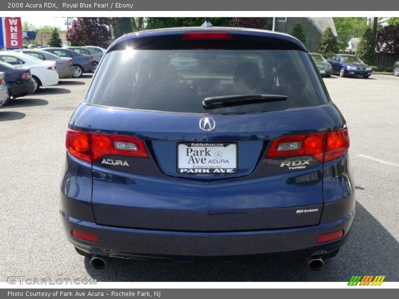 Royal Blue Pearl / Ebony 2008 Acura RDX