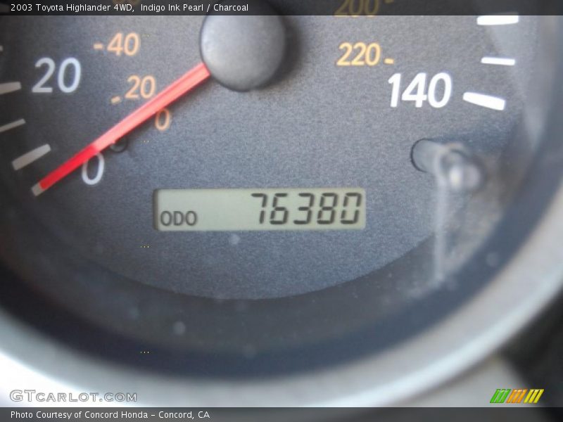 Indigo Ink Pearl / Charcoal 2003 Toyota Highlander 4WD
