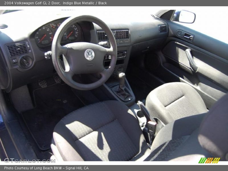 Indigo Blue Metallic / Black 2004 Volkswagen Golf GL 2 Door