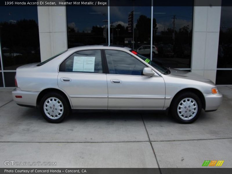 Heather Mist Metallic / Beige 1996 Honda Accord EX Sedan