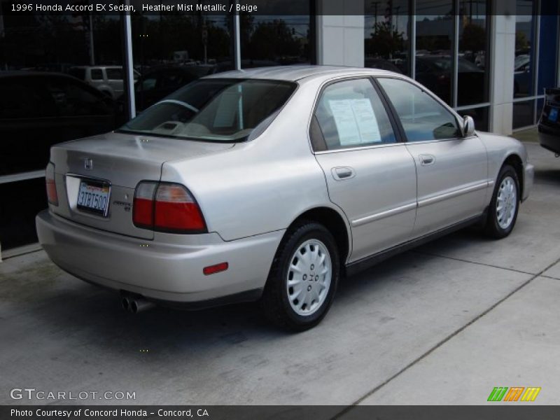 Heather Mist Metallic / Beige 1996 Honda Accord EX Sedan