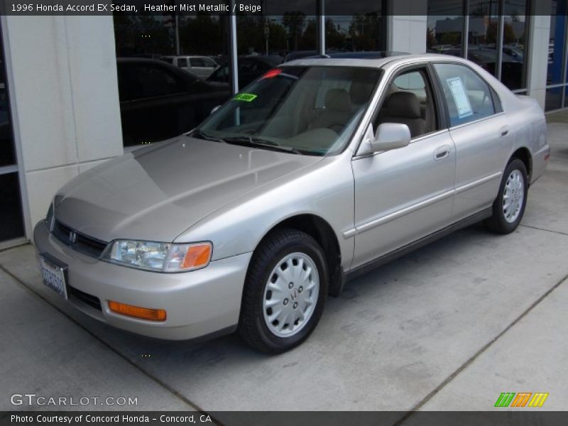 Heather Mist Metallic / Beige 1996 Honda Accord EX Sedan