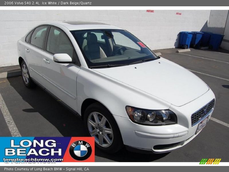 Ice White / Dark Beige/Quartz 2006 Volvo S40 2.4i