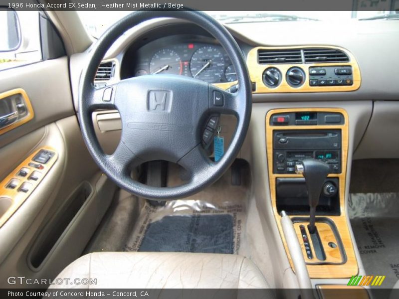 Heather Mist Metallic / Beige 1996 Honda Accord EX Sedan