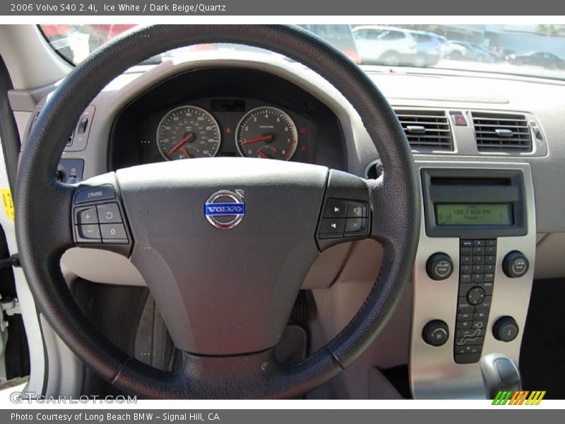 Ice White / Dark Beige/Quartz 2006 Volvo S40 2.4i