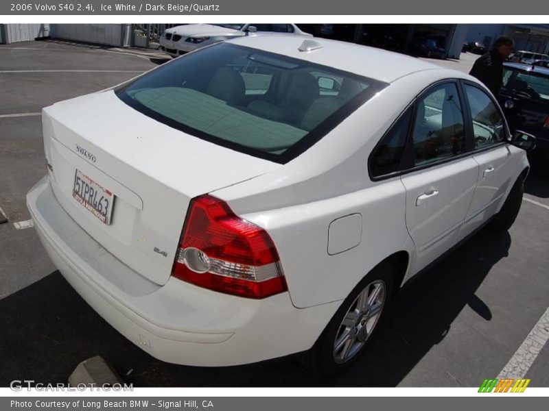 Ice White / Dark Beige/Quartz 2006 Volvo S40 2.4i