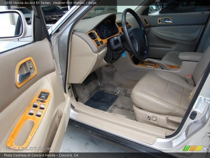 Heather Mist Metallic / Beige 1996 Honda Accord EX Sedan