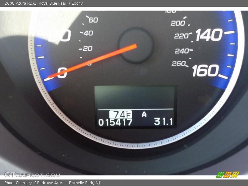 Royal Blue Pearl / Ebony 2008 Acura RDX