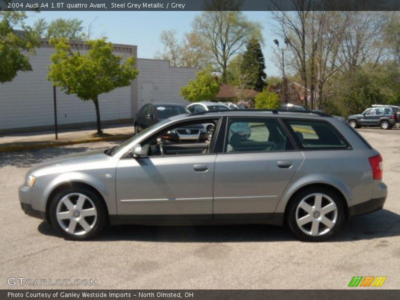 Steel Grey Metallic / Grey 2004 Audi A4 1.8T quattro Avant